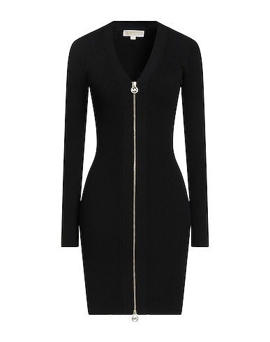 MICHAEL MICHAEL KORS Sheath dress Black 53% Viscose, 45% Nylon, 2% Elastane