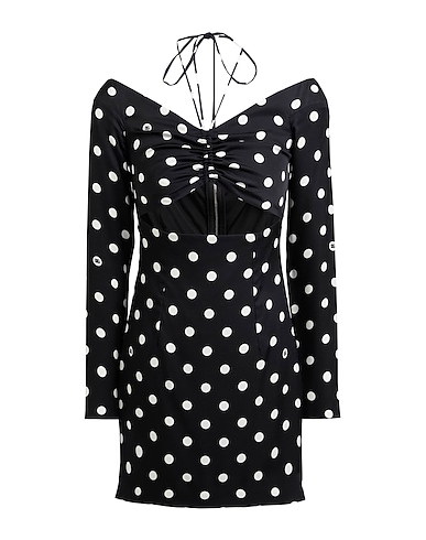 DOLCE&GABBANA Sheath dress Black 91% Silk, 9% Elastane