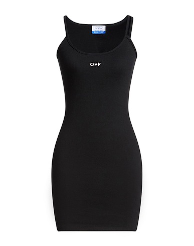 OFF-WHITE™ Robe courte 98% Coton, 2% Élasthanne
