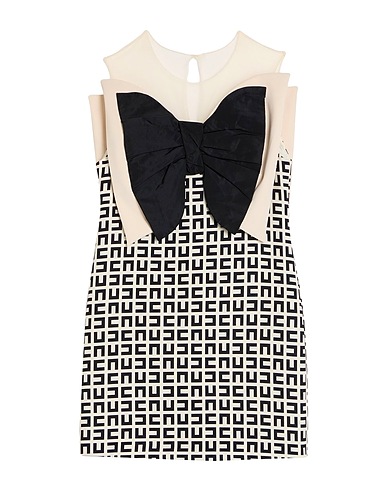 ELISABETTA FRANCHI Dress LA MIA BAMBINA Ivory 96% Polyester, 4% Elastane