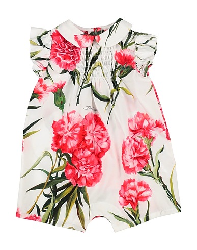 DOLCE&GABBANA Baby jumpsuit  White 100% Cotton