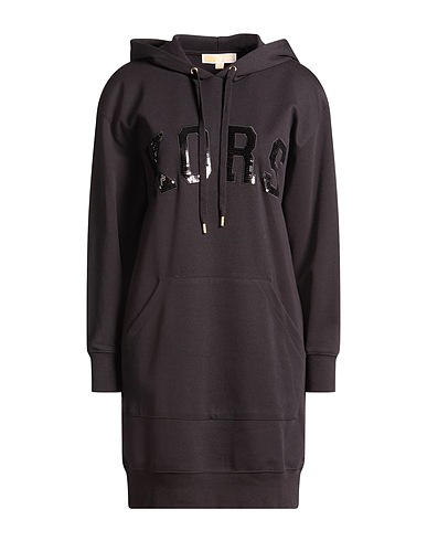 MICHAEL MICHAEL KORS Kurzes Kleid Schwarz 70% Organische Baumwolle, 30% Recyceltes Polyester