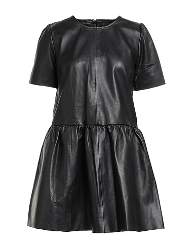 BOLONGARO TREVOR Short dress Black 100% Sheepskin