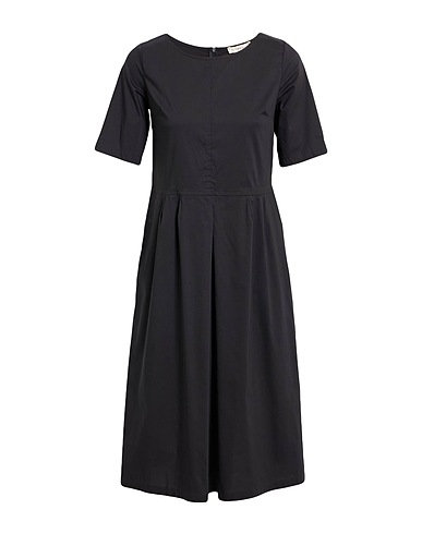 LA FABRIQUE Midi dress Black 68% Cotton, 28% Polyamide, 4% Elastane