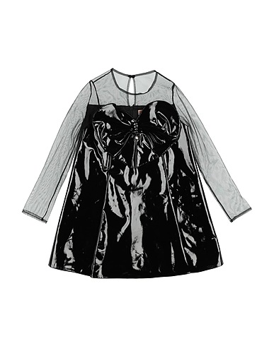 ELISABETTA FRANCHI Dress LA MIA BAMBINA Black 90% Polyester, 10% Elastane, Polyamide