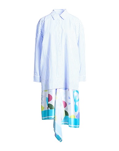 ESSENTIEL ANTWERP Midi dress Light blue 100% Cotton, Polyester