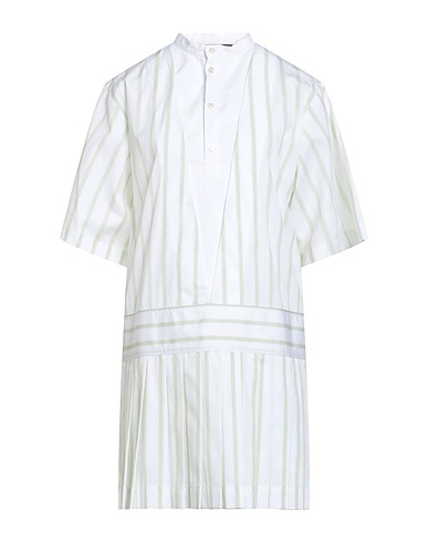 PLAN C ミニワンピース・ドレス ホワイト コットン 100%