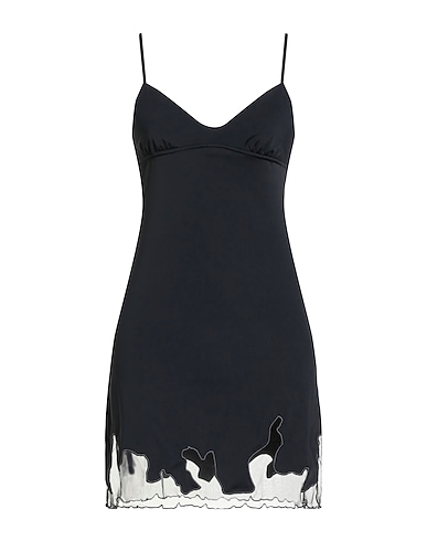 DIESEL Vestito corto Nero 77% Nylon, 23% Elastan