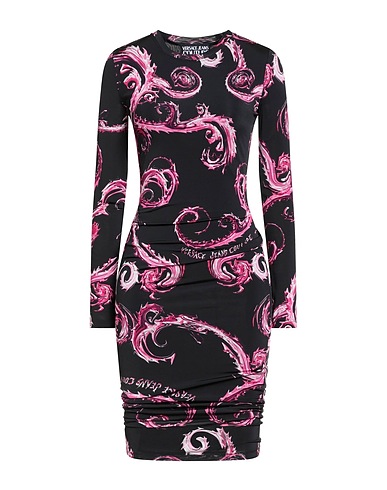 VERSACE JEANS COUTURE Εφαρμοστό φόρεμα Μαύρο 90% Βισκόζη, 10% Ελαστάνη