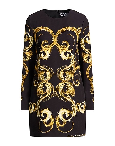 VERSACE JEANS COUTURE Sheath dress Black 91% Polyester, 9% Elastane
