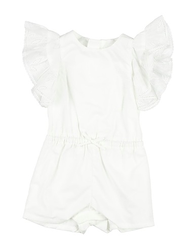 CHLOÉ Βρεφική ολόσωμη φόρμα  Λευκό 100% Βαμβάκι