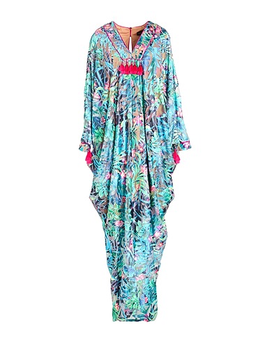 TADASHI SHOJI Langes Kleid Tūrkis 50% Polyester, 50% Nylon