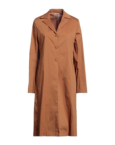 L.V..N. Full-length jacket Brown 68% Cotton, 28% Nylon, 4% Elastane