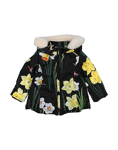 DOLCE&GABBANA Steppjacke Schwarz 100% Polyamid, Schurwolle, Elastan