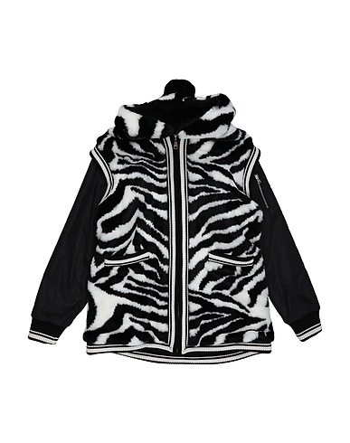 DOLCE&GABBANA Kunstpelz Schwarz 76% Acryl, 14% Polyester, 10% Polyamid, Schurwolle, Elastan