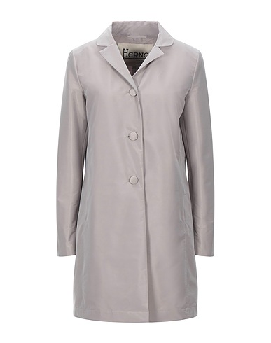 HERNO Full-length jacket Grey 66% Polyester, 31% Polyamide, 3% Elastane