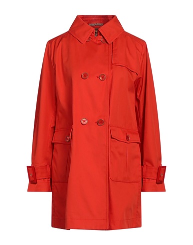 HERNO Double breasted pea coat Red 100% Cotton, Polyester