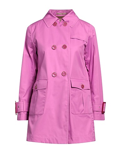 HERNO Double breasted pea coat Fuchsia 100% Cotton, Polyester