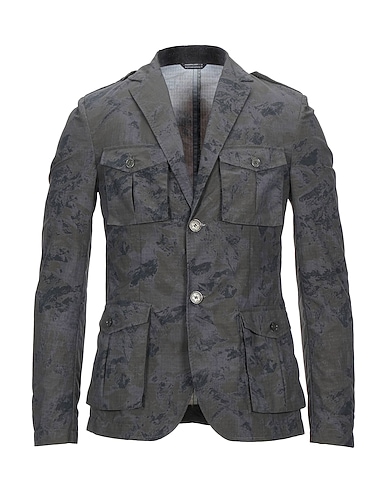 GREY DANIELE ALESSANDRINI Blazer Military green 100% Polyamide