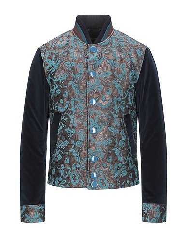 DOLCE&GABBANA Bomber Turquoise 71% Synthetic fibers, 29% Cotton, Virgin Wool