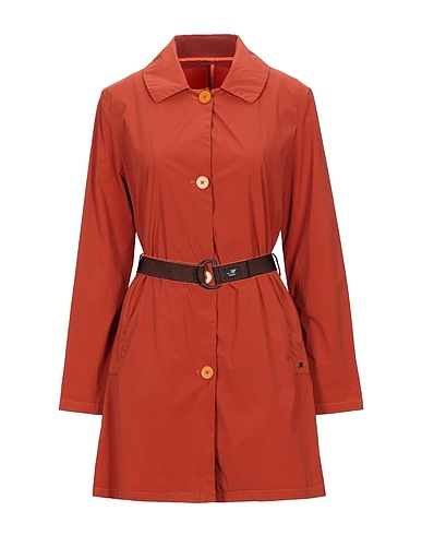 MASON'S Full-length jacket Rust 94% Nylon, 6% Elastane