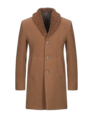 GREY DANIELE ALESSANDRINI Cappotto Cammello 60% Lana, 15% Poliestere, 15% Acrilico, 10% Poliammide