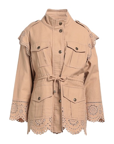 TWINSET Giubbotto Sabbia 100% Cotone, Poliestere