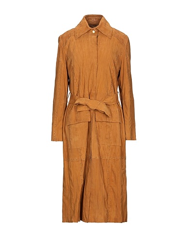 ALBERTA FERRETTI Full-length jacket Camel 100% Goat skin