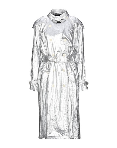 PHILOSOPHY di LORENZO SERAFINI Double breasted pea coat Silver 85% Viscose, 11% Metallic fiber, 4% Other Fibres