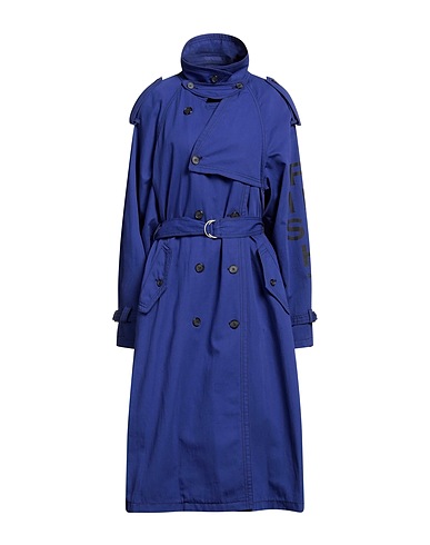 PHILOSOPHY di LORENZO SERAFINI Double breasted pea coat Navy blue 80% Cotton, 20% Linen