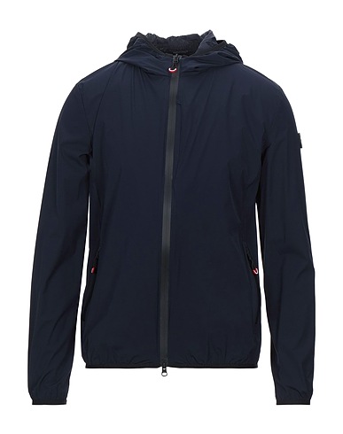 GREY DANIELE ALESSANDRINI Jacket Midnight blue 85% Nylon, 15% Elastane