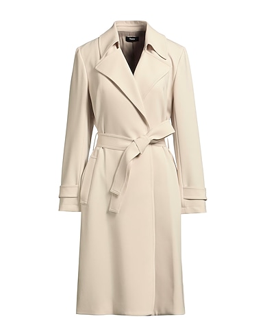 THEORY Full-length jacket Ivory 70% Triacetate, 30% Polyester
