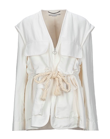 STELLA McCARTNEY ブルゾン ホワイト ナイロン 40% / コットン 36% / リネン 24% / ポリエステル