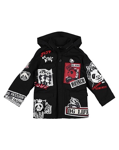 DOLCE&GABBANA Blouson Noir 99% Coton, 1% Élasthanne