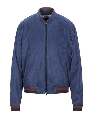 ROBERTO P  Luxury Bomberjacke Blau 100% Polyester