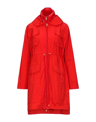 MANILA GRACE Full-length jacket Red 100% Polyester, Polyamide