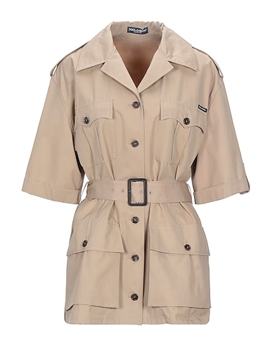 DOLCE&GABBANA Solid colour shirts & blouses Sand 100% Cotton, Lambskin, Zamak, Polyester