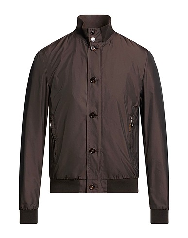 MOORER Jacket Chocolate brown 100% Polyester