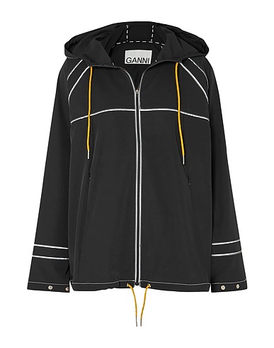 GANNI Jacket Black 93% Polyester, 7% Elastane