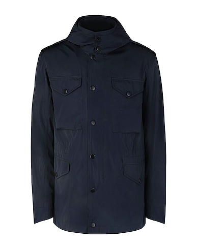 8 by YOOX Jacket ESSENTIAL FIELD JACKET
 Midnight blue 100% Polyester