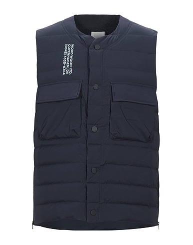 WOOD WOOD Shell jacket Midnight blue 90% Polyester, 10% Elastane
