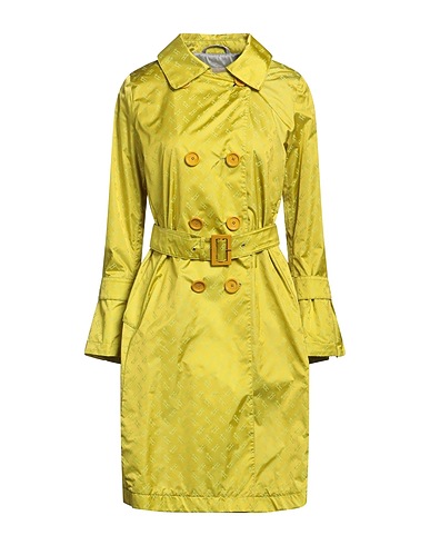 HERNO Double breasted pea coat Lime green 100% Polyamide