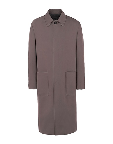 8 by YOOX Full-length jacket Taupe 65% Polyester, 30% Viscose, 5% Elastane
