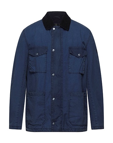 BARBOUR Giubbotto Blu notte 100% Cotone