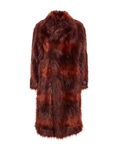 STELLA McCARTNEY MEN Kunstpelz Ziegelrot 100% Polyester