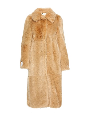 STELLA McCARTNEY Teddy Coat Beige 100% Modacrylic