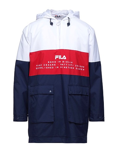FILA Full-length jacket Midnight blue 100% Nylon