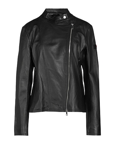 PEUTEREY Biker jacket Black 100% Leather