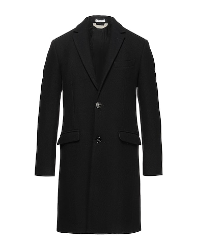 OFFICINA 36 Coat Black 65% Wool, 35% Polyester