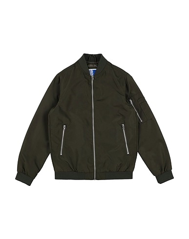 JACK & JONES Bomber Dark green 100% Polyester, Elastane